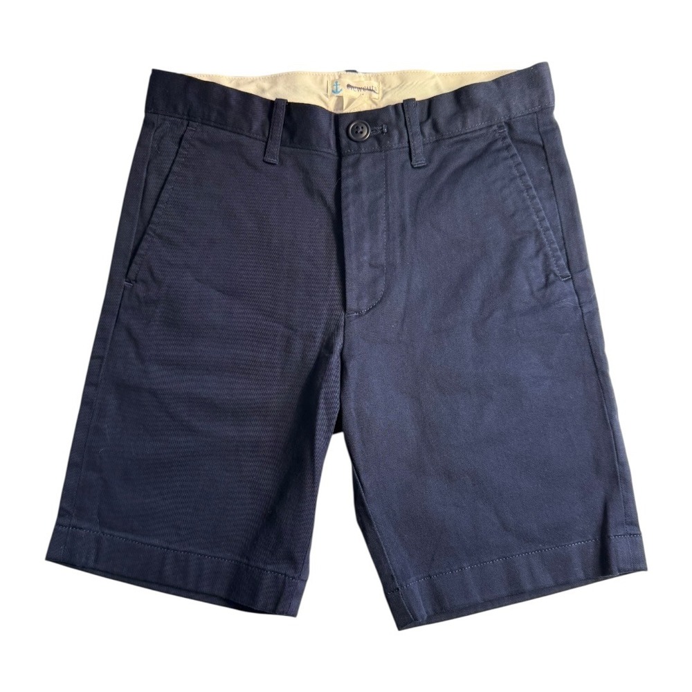 Crewcuts Boys Navy Blue Chino Shorts Size 8 NWT L1655 Cotton Twill
